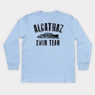 Alcatraz Swim Team Kids Long Sleeve T-Shirt